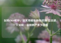 玩转CSGO昵称，超实用模板助你战场C位出道，一文知晓一亩桃树产多少桃胶
