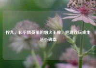 柠九，和平精英里的烟火王牌，把游戏玩成生活小确幸