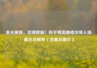 金光破晓，宗师降临！和平精英巅峰宗师入场展示全解析（含展示图片）