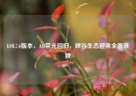 LOL7.6版本，AD荣光回归，峡谷生态迎来全面洗牌