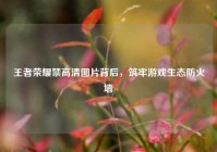王者荣耀禁高清图片背后，筑牢游戏生态防火墙