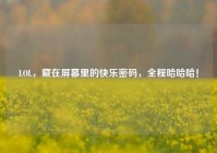 LOL，藏在屏幕里的快乐密码，全程哈哈哈！