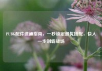 PUBG配件速通指南，一秒锁定最优搭配，快人一步制霸战场