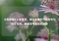 王者荣耀ID上标星号，峡谷专属的个性暗号与社交密码，解锁符号背后的深意