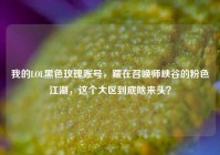 我的LOL黑色玫瑰账号，藏在召唤师峡谷的粉色江湖，这个大区到底啥来头？