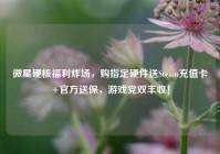 微星硬核福利炸场，购指定硬件送Steam充值卡+官方送保，游戏党双丰收！