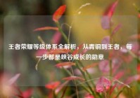 王者荣耀等级体系全解析，从青铜到王者，每一步都是峡谷成长的勋章