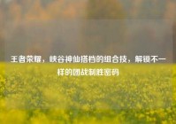 王者荣耀，峡谷神仙搭档的组合技，解锁不一样的团战制胜密码