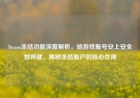 Steam冻结功能深度解析，给游戏账号安上安全暂停键，揭秘冻结账户的核心作用
