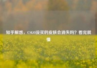 知乎解惑，CSGO没买的皮肤会消失吗？看完就懂
