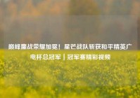 巅峰鏖战荣耀加冕！星芒战队斩获和平精英广电杯总冠军｜冠军赛精彩视频