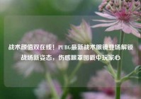 战术颜值双在线！PUBG最新战术眼镜登场解锁战场新姿态，伤感眼罩图戳中玩家心