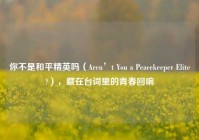 你不是和平精英吗（Aren’t You a Peacekeeper Elite?），藏在台词里的青春回响