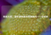 穿越火线，潜伏者阵营的孤胆利刃——李知秋