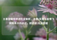 王者荣耀师傅进阶全解析，手册4实现从能带飞到育高手的跃迁，附进修5完成攻略