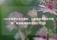 CSGO大菠萝玩法全解析，从整活快乐到战术博弈，解锁霰弹枪的另类打开方式