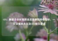 CF1，衡量企业长期现金流健康的核心指标，一文读懂其含义及CF12相关要点