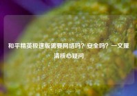 和平精英极速版需要网络吗？安全吗？一文厘清核心疑问