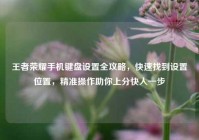 王者荣耀手机键盘设置全攻略，快速找到设置位置，精准操作助你上分快人一步