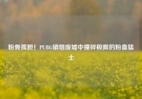 粉骨孤胆！PUBG硝烟废墟中撞碎极限的粉血猛士