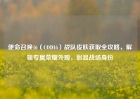 使命召唤16（COD16）战队皮肤获取全攻略，解锁专属荣耀外观，彰显战场身份