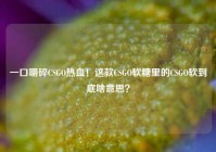 一口嚼碎CSGO热血！这款CSGO软糖里的CSGO软到底啥意思？