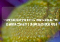 CSGO那些酷似职业选手的ID，既是玩家脑洞产物，更是赛场江湖缩影｜这些职业感ID究竟叫啥？