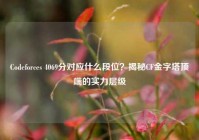 Codeforces 4069分对应什么段位？揭秘CF金字塔顶端的实力层级