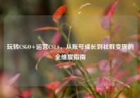 玩转CSGO+运营CS1.6，从账号成长到社群变现的全维度指南