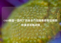 CSGO画面一直闪？这份全方位排查修复指南助你重返流畅战场