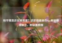 和平精英还在搓屏幕？这款键盘操作App解锁精准操作，附设置教程