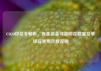 CSGO印花全解析，各类装备可装印花数量及单印花使用次数说明
