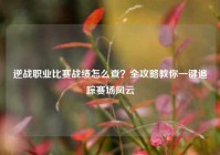 逆战职业比赛战绩怎么查？全攻略教你一键追踪赛场风云