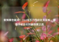 低预算也能冲！CSGO宝石刀性价比天花板，颜值手感双优的最划算之选