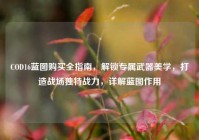 COD16蓝图购买全指南，解锁专属武器美学，打造战场独特战力，详解蓝图作用