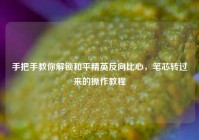 手把手教你解锁和平精英反向比心，笔芯转过来的操作教程