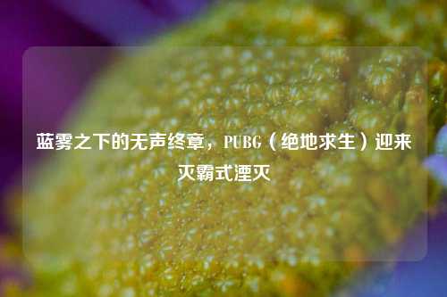 蓝雾之下的无声终章,PUBG(绝地求生)迎来灭霸式湮灭