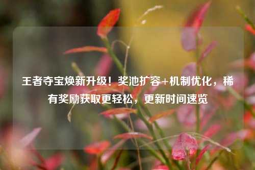 王者夺宝焕新升级!奖池扩容+机制优化,稀有奖励获取更轻松,更新时间速览