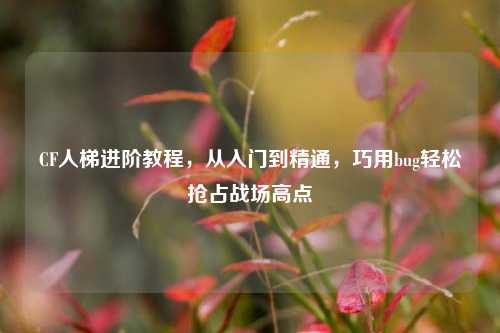 CF人梯进阶教程,从入门到精通,巧用bug轻松抢占战场高点