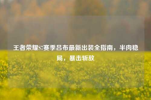 王者荣耀S7赛季吕布最新出装全指南,半肉稳局,暴击斩敌