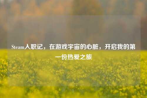 Steam入职记，在游戏宇宙的心脏，开启我的第一份热爱之旅