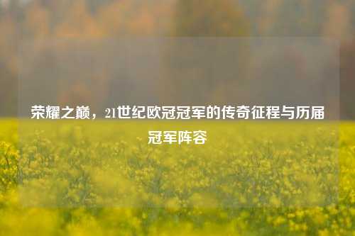 荣耀之巅，21世纪欧冠冠军的传奇征程与历届冠军阵容