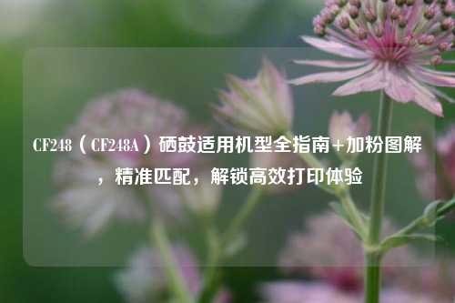 CF248（CF248A）硒鼓适用机型全指南+加粉图解，精准匹配，解锁高效打印体验