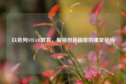 以色列STEAM教育,解锁创新国度的课堂密码