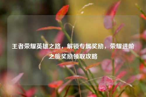 王者荣耀英雄之路，解锁专属奖励，荣耀进阶之旅奖励领取攻略