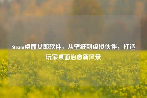 Steam桌面女郎软件,从壁纸到虚拟伙伴,打造玩家桌面治愈新风景