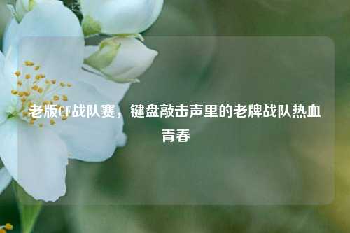 老版CF战队赛,键盘敲击声里的老牌战队热血青春