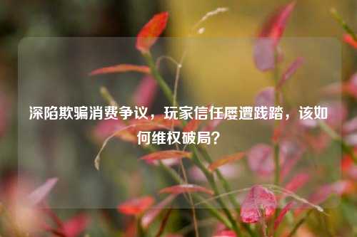 深陷欺骗消费争议,玩家信任屡遭践踏,该如何维权破局?