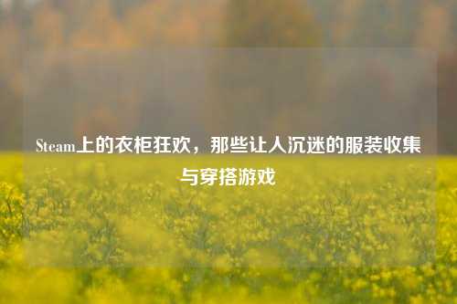 Steam上的衣柜狂欢，那些让人沉迷的服装收集与穿搭游戏