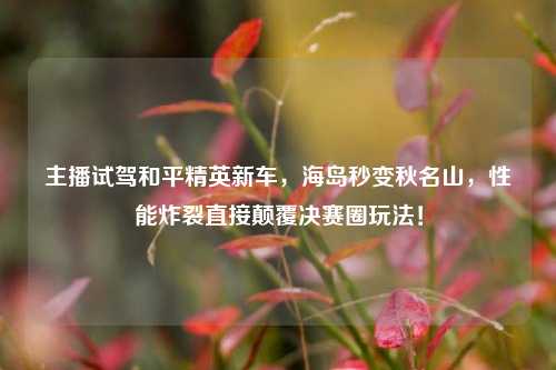 主播试驾和平精英新车，海岛秒变秋名山，性能炸裂直接颠覆决赛圈玩法！